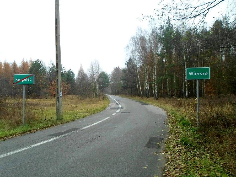 Migrujący pas rowerowy, tu po lewej