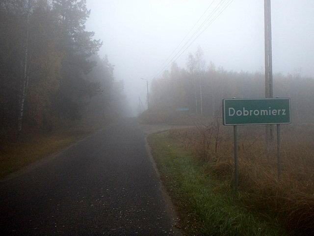 Mgła jak z horroru - okolice Dobromierza