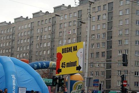 Strat biegu Niepodległości w Warszawie