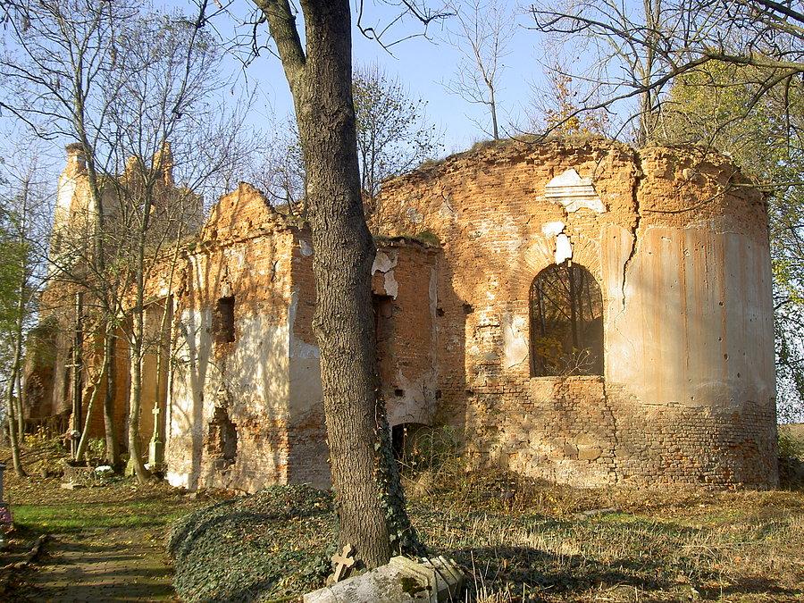 Ruiny kościoła w Wojnowicach