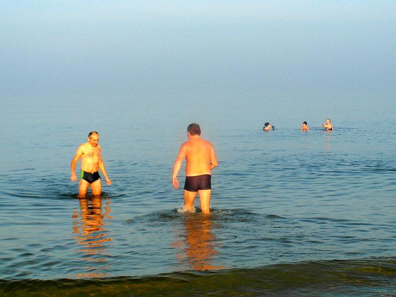 Mirek i Jurek w roli tczewskich morsów