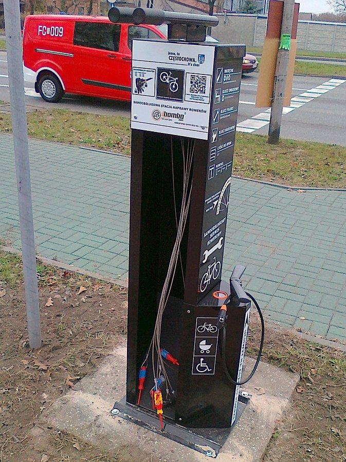 Samoobsługowa stacja naprawy rowerów