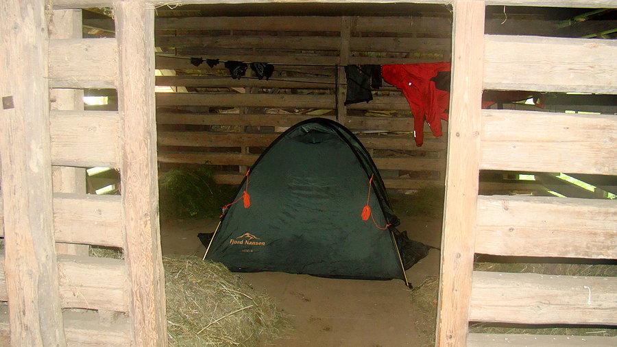 Znowu nocleg pod dachem
