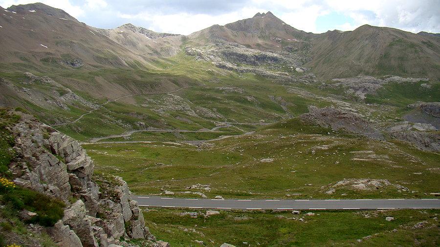 Widać kilka poprzednich kilometrów