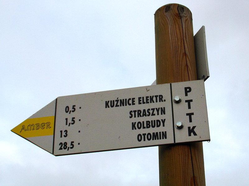 PTTK- drogowskazy -szlak zółty