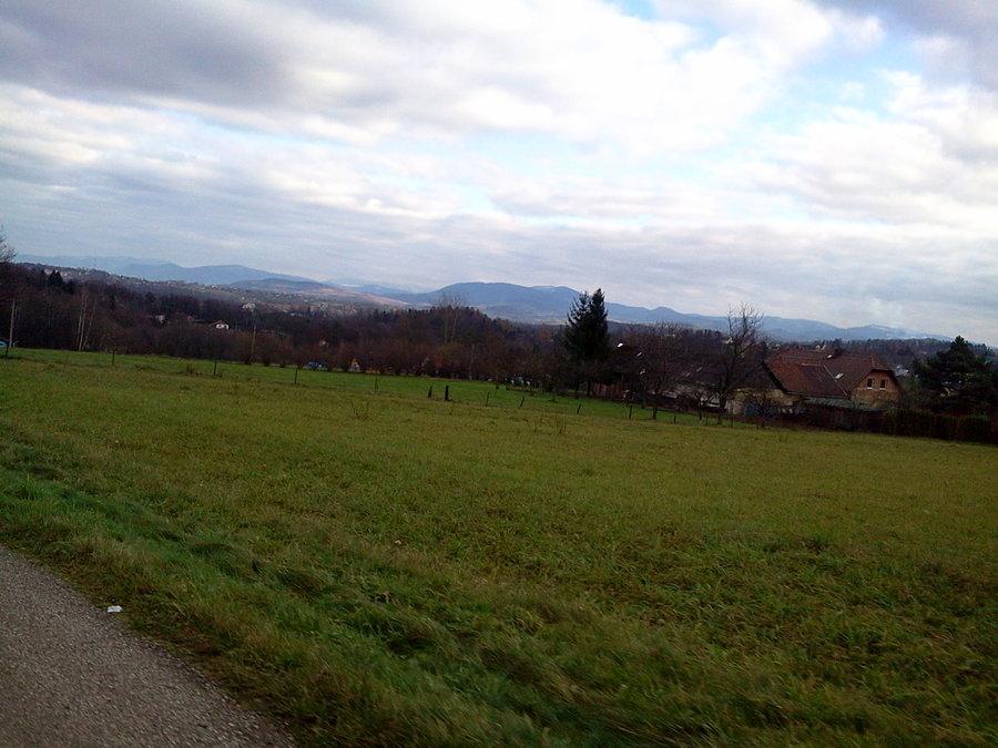 Mistrzowice Podlesi, widok na Beskidy