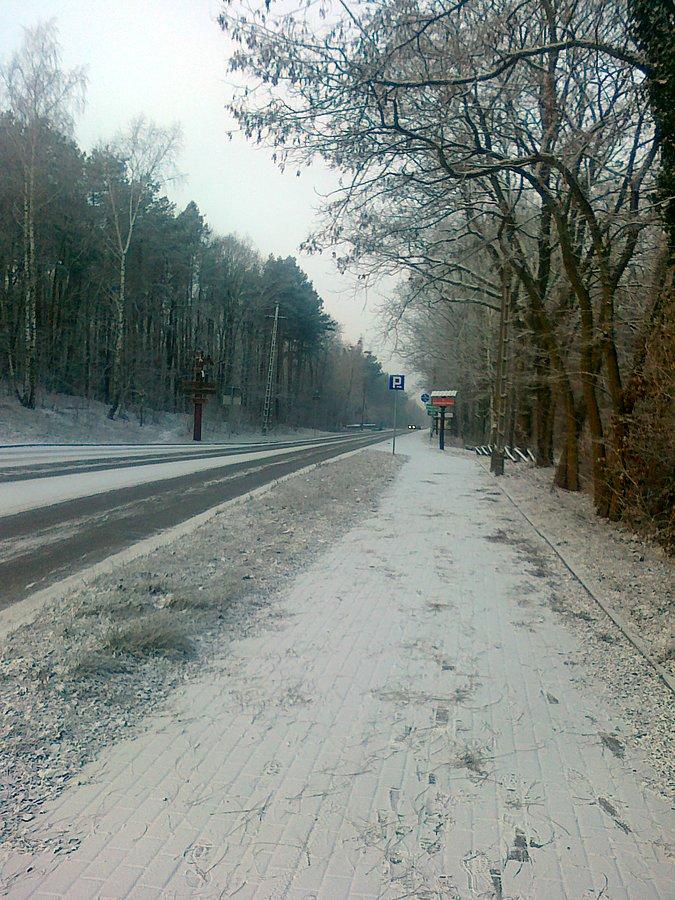 Jechałam ostrożnie, ale nie było ślisko
