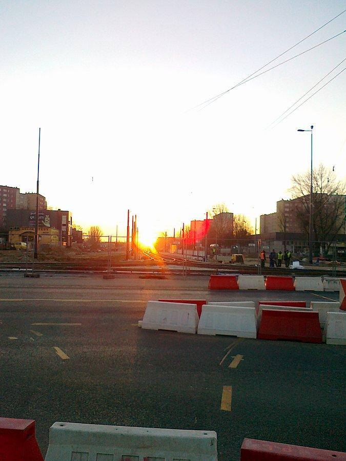 Słońce na torach