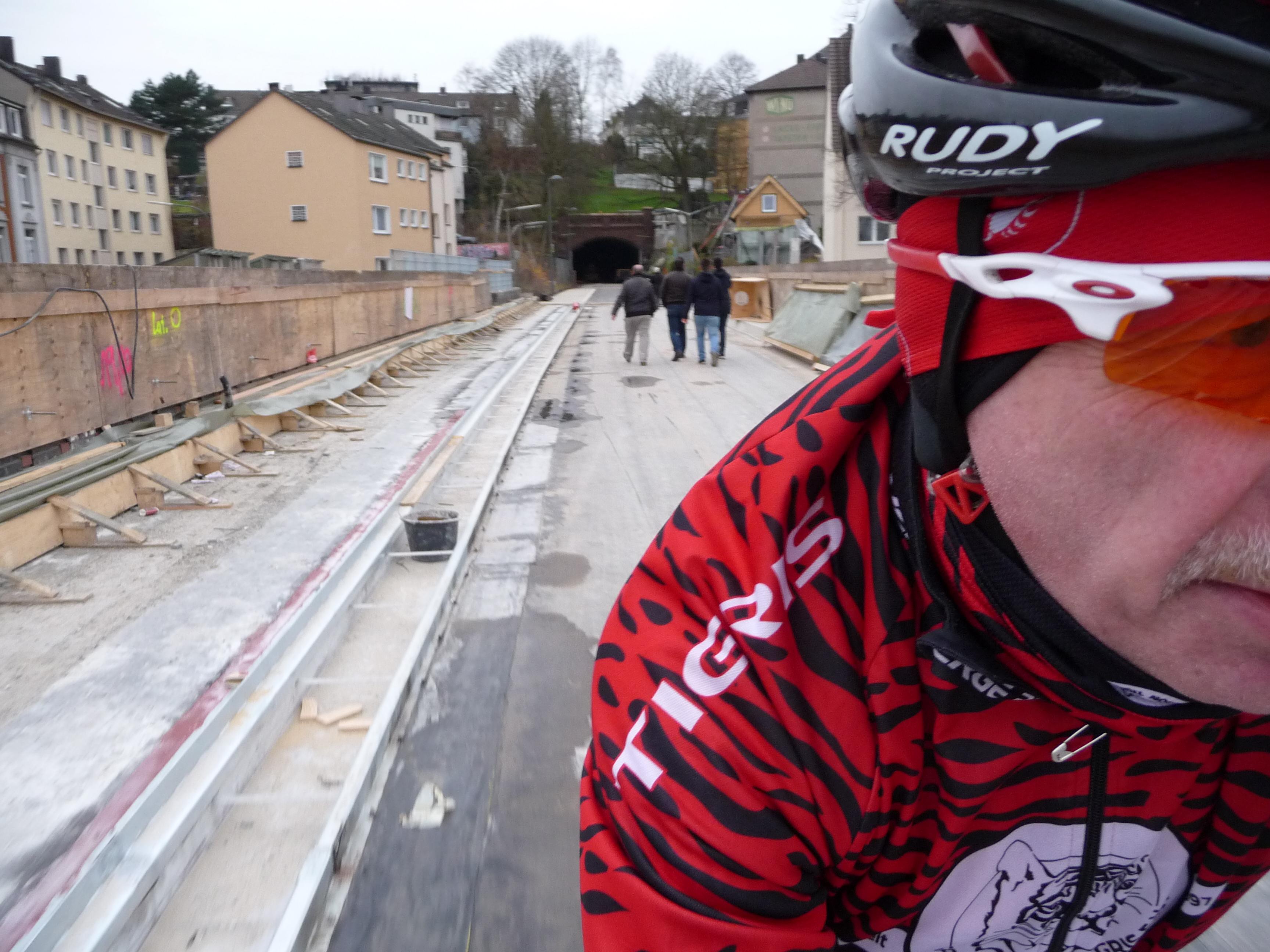 Radwegami dookoła Wuppertalu - fragmenty jeszcze niewykończone