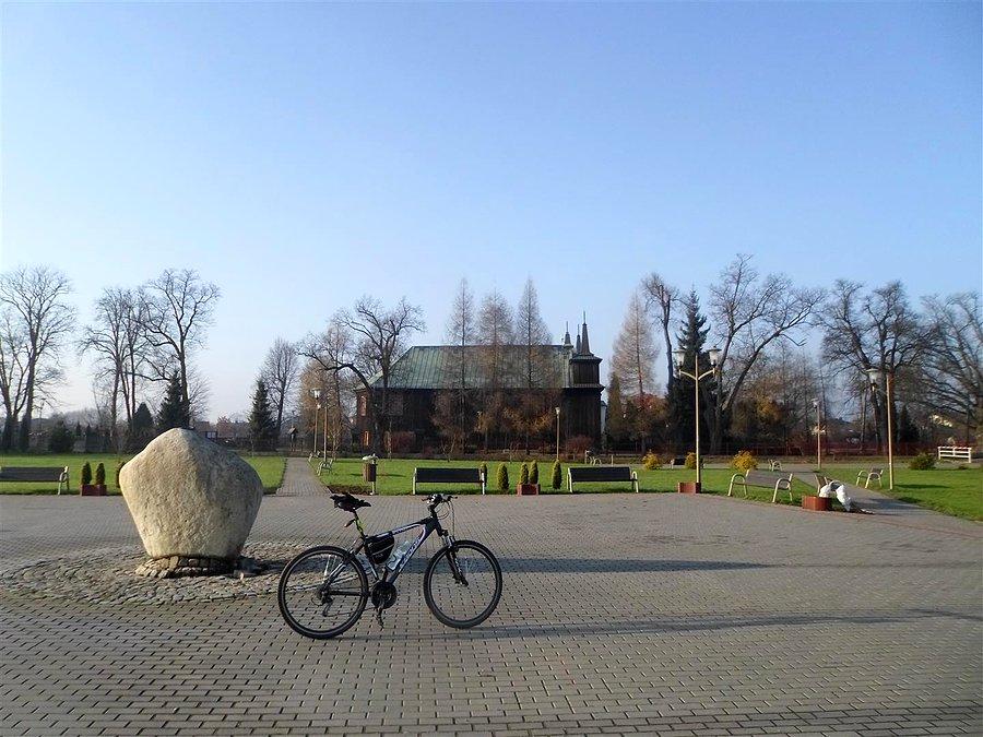 Kamień w Parku Miejskim w Lesznie