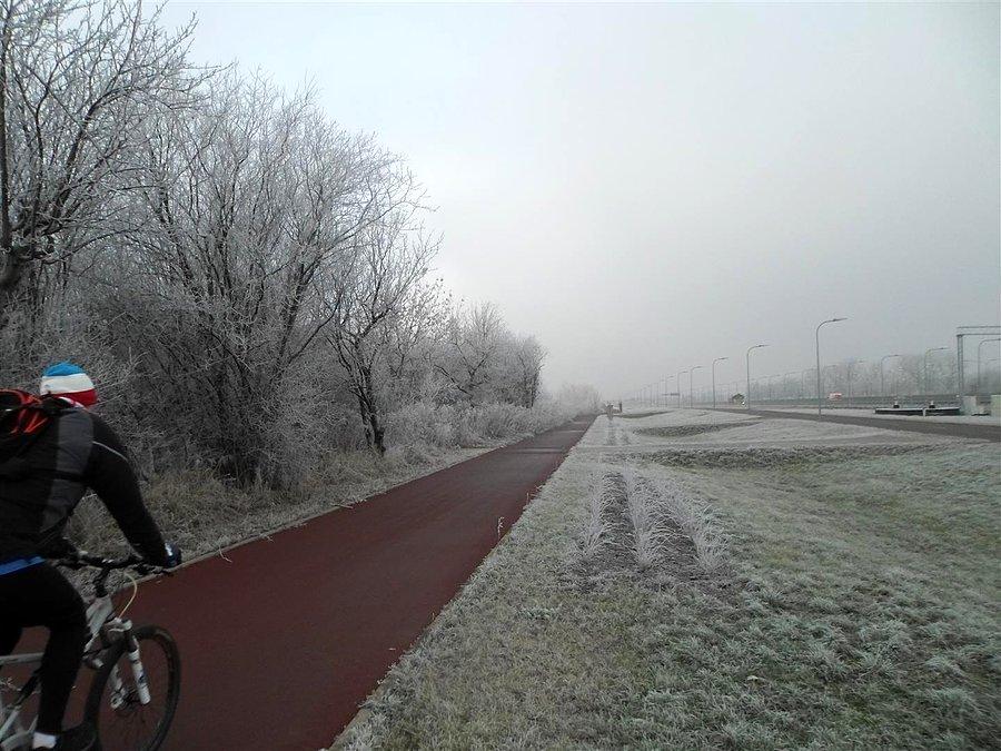 Droga rowerowa na południe od Cargo Okęcie