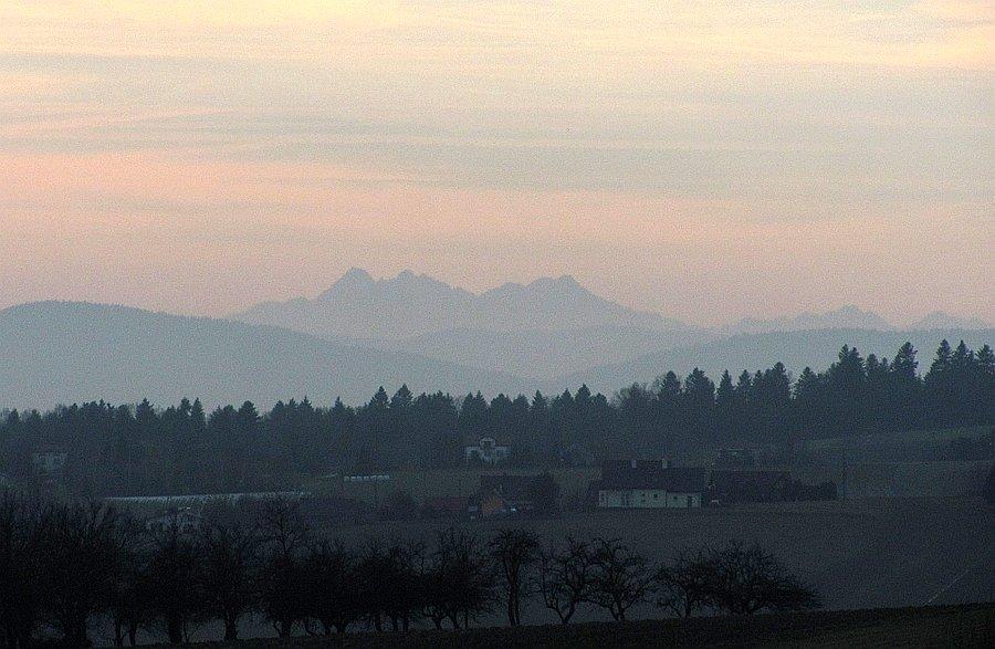 Gdzieś daleko majaczą Tatry