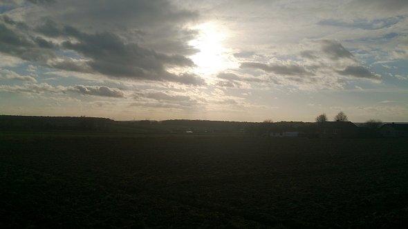 Widok na pola koło Prawiednik