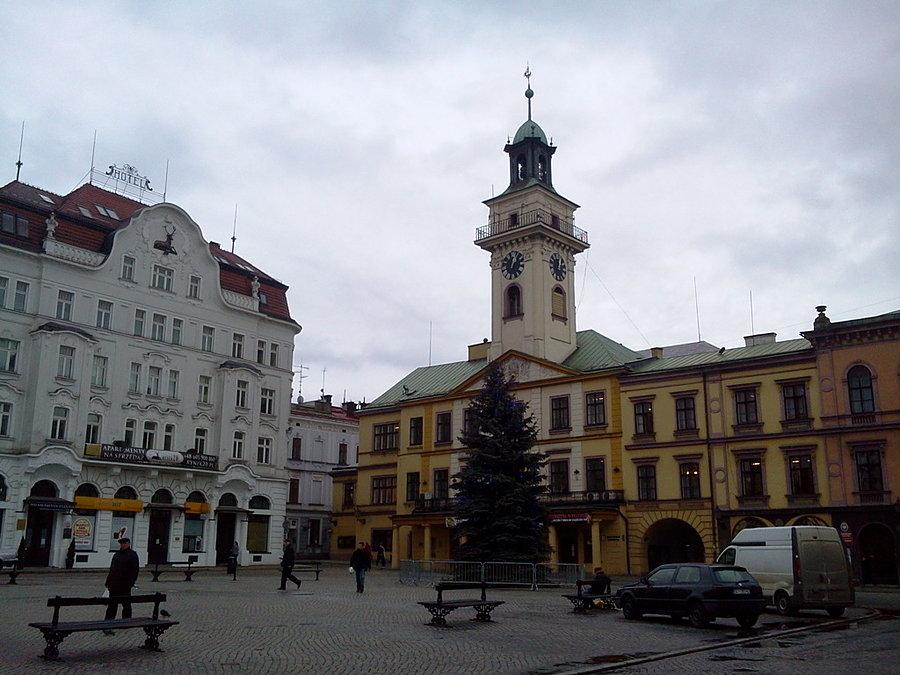 Choinka na rynku w Cieszynie