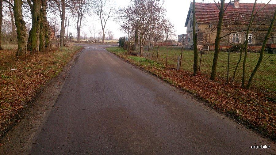 Mirowo ulicówka układ wsi