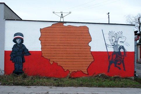 Kolejny mural na Milenijnej
