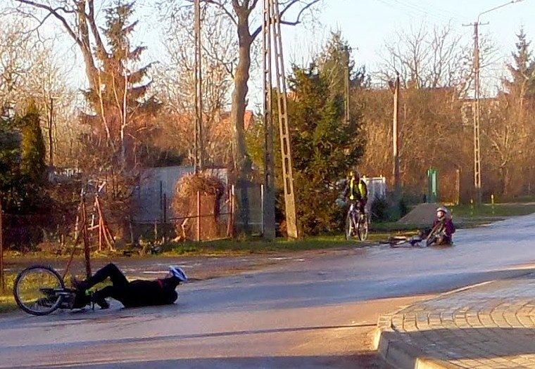 Dwie wywrotki w jednym czasie - Kończewice