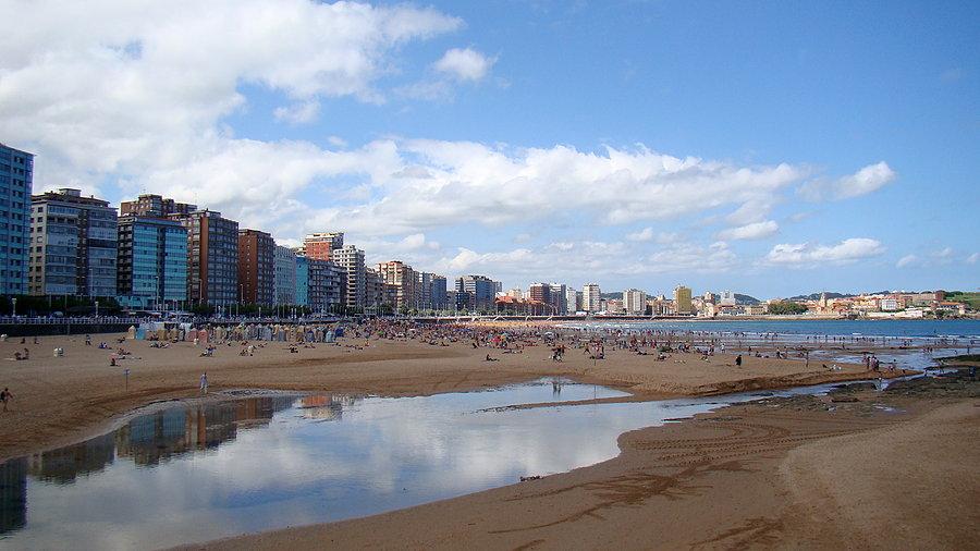 Plaża w Gijon