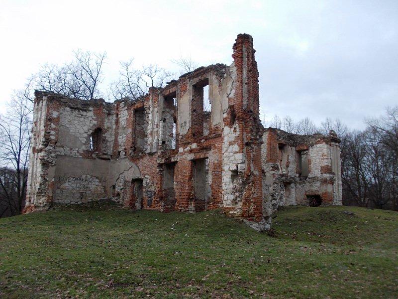 Ruiny zamku w Bychawie -Podzamczu