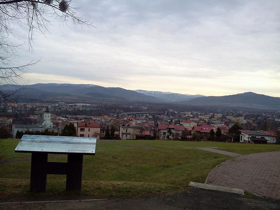 Widok z Kaplicówki w Skoczowie