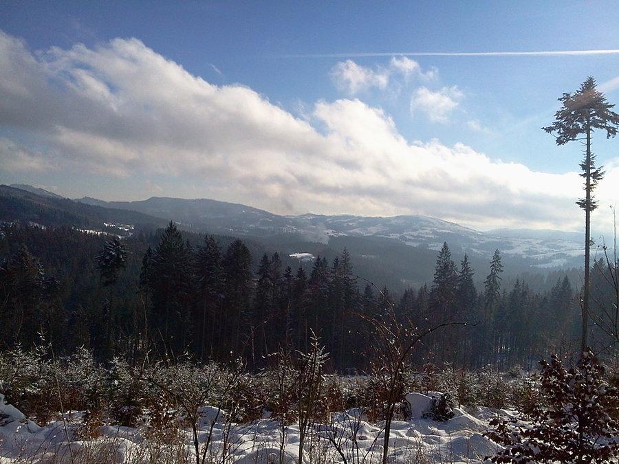 Widoczek na Ochodzitą i Tyniok