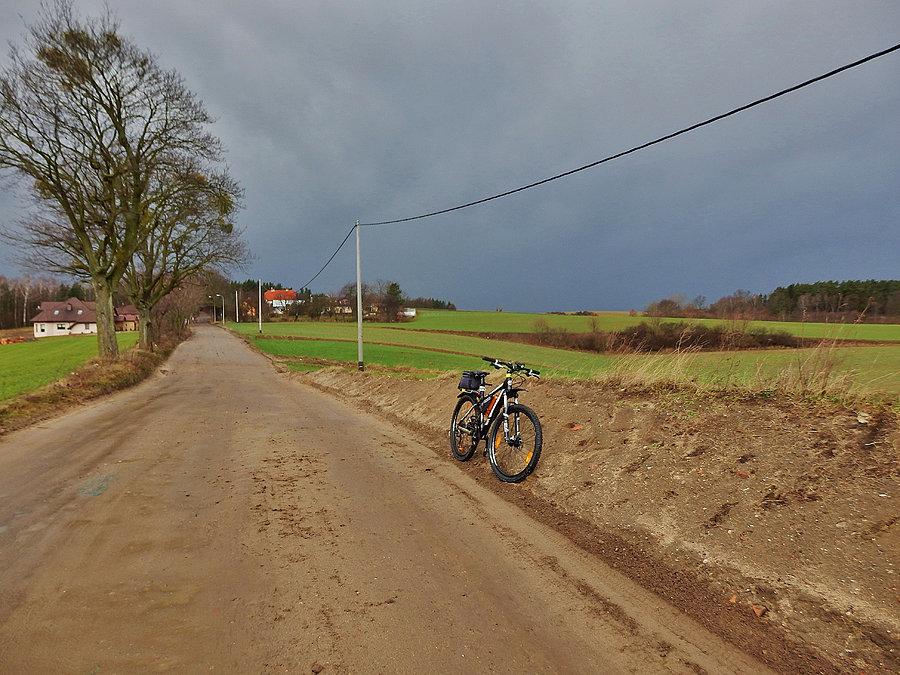 Na trasie wycieczki. Pogorszenie pogody - deszcz