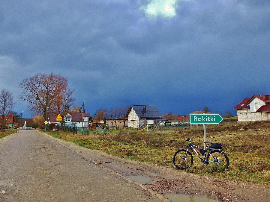 Na trasie wycieczki. Pogorszenie pogody - deszcz