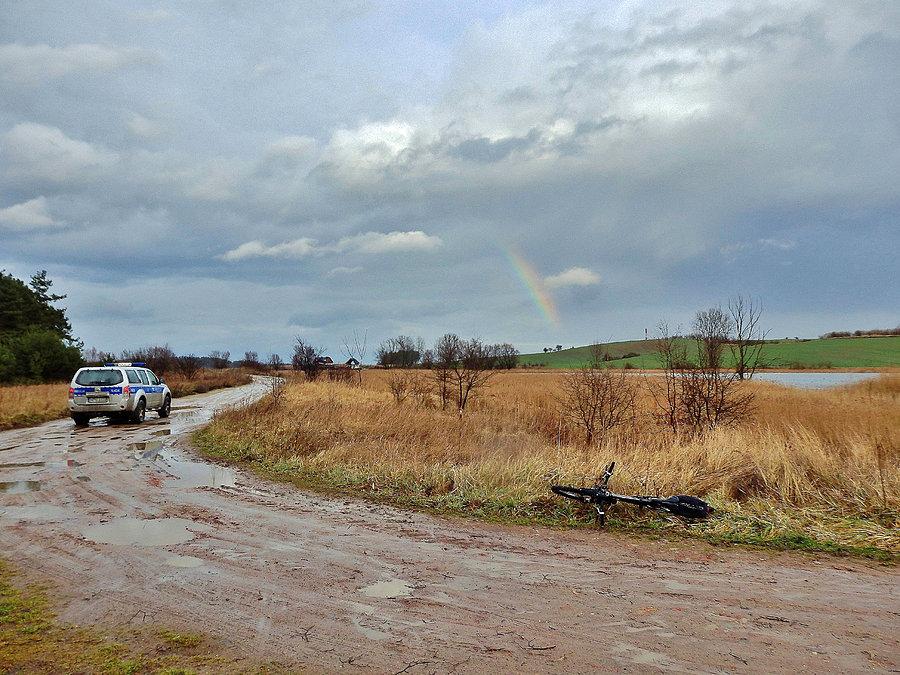 Na trasie wycieczki. Pogorszenie pogody - deszcz
