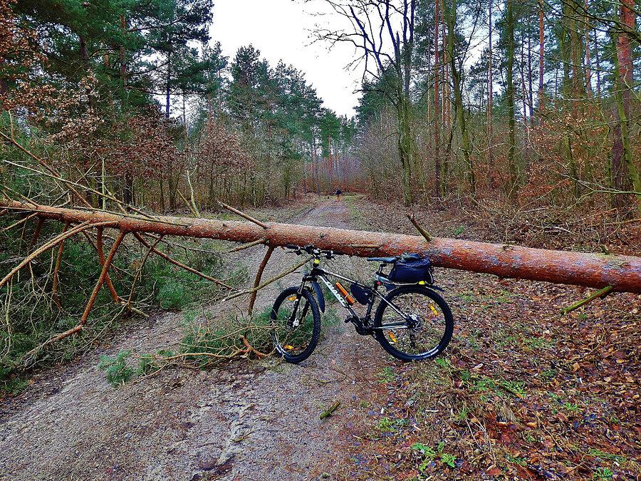 Na trasie wycieczki. Pogorszenie pogody - deszcz