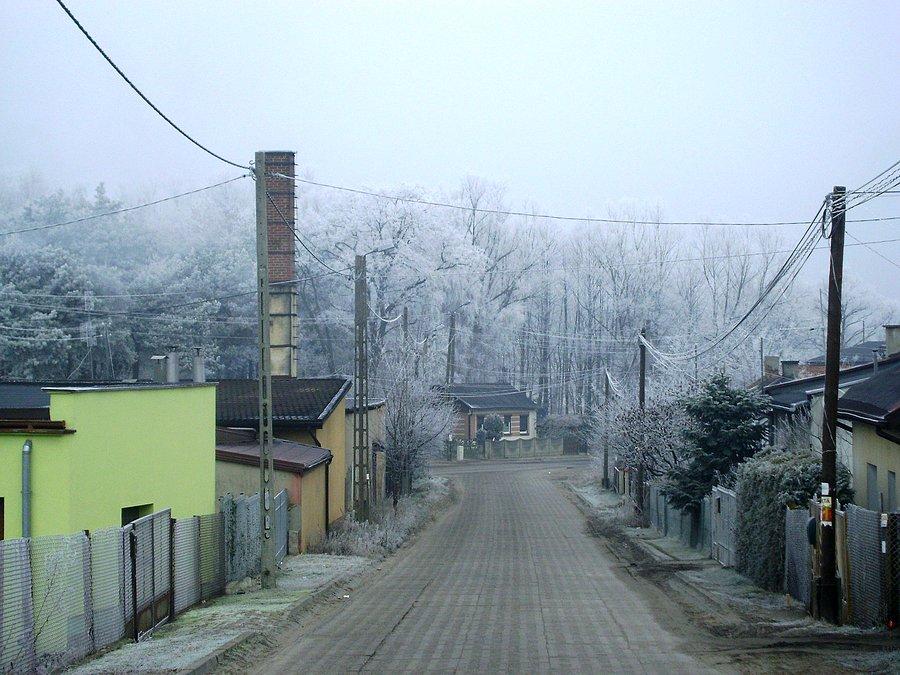 Szadź-widok z ulicy Szymanówek