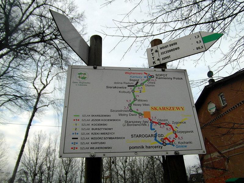 Szlaki w Skarszewach