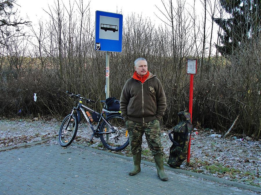 Niedzielny wypad za miasto Okolice Tczewa. Spotkałem na trasie Tomka,szukał skarbów