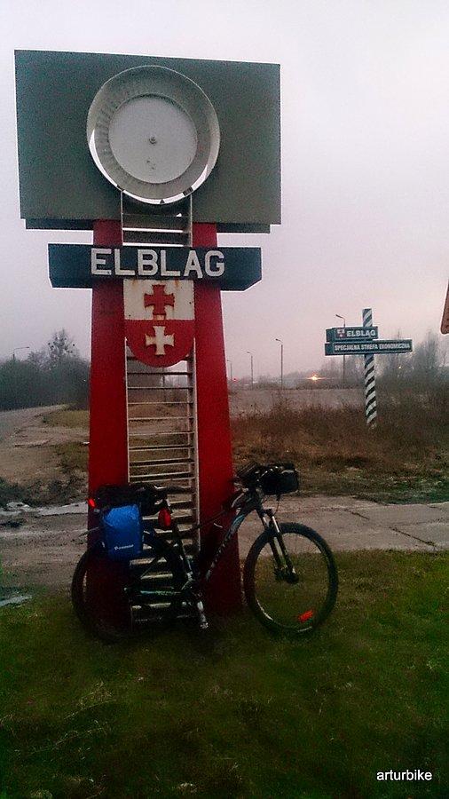 Elbląska turbinka na wjeździe do miasta