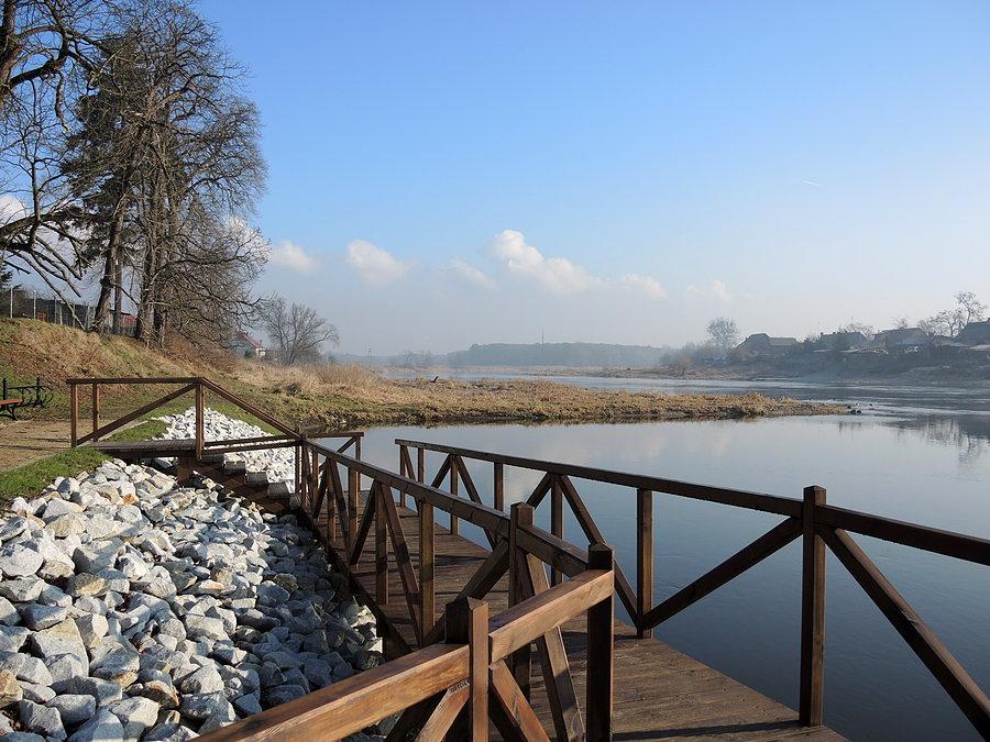 Przystań w Obrzycku - widok na Wartę