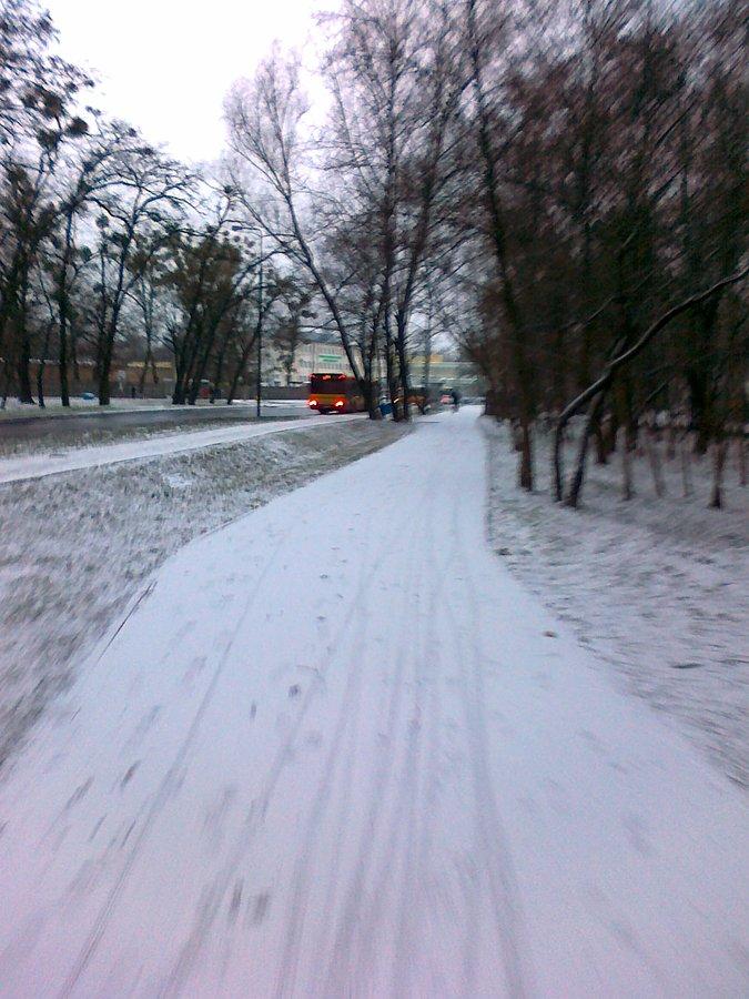 Biało i pięknie, tylko trochę ślisko