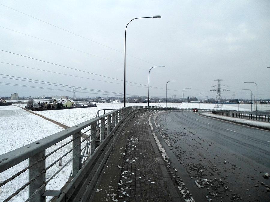 Widok z wiaduktu na Gierdziejewskiego - Ursus