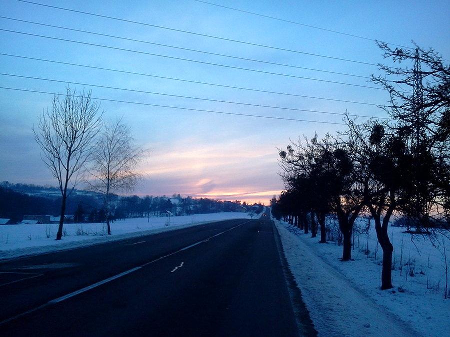 Podjazd na Górny Żuków