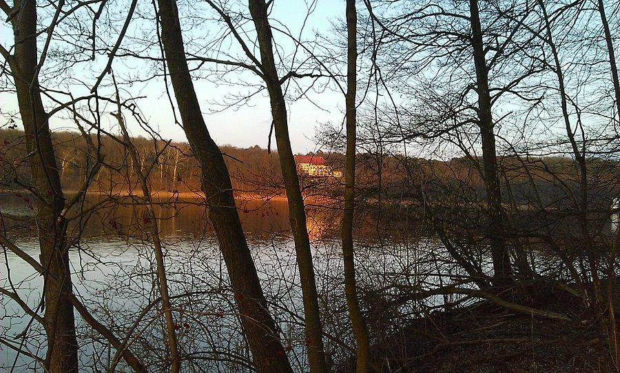 Widok na Pałac w Jeziorach