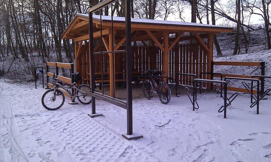 Miejsce Odpoczynku Rowerzystów w Koronowie na ddr Bydgoszcz-Koronowo