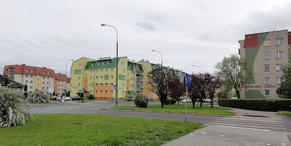 Osiedle Jagiellońskie po deszczu
