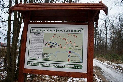 Mapa tras biegowych w Spale