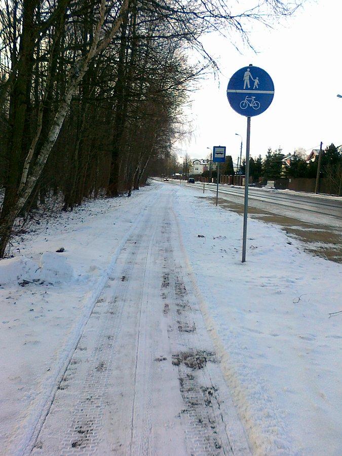 Za to ddr była odśnieżona, ale tylko do granic Klaudyna