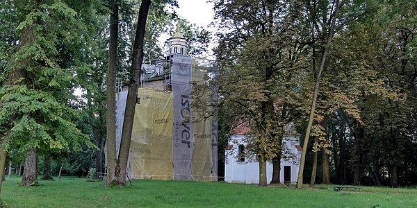 Remont wschodniej wieżyczki pałacowej w zespole pałacowo-parkowym Radziwiłłów w Białej Podlaskiej