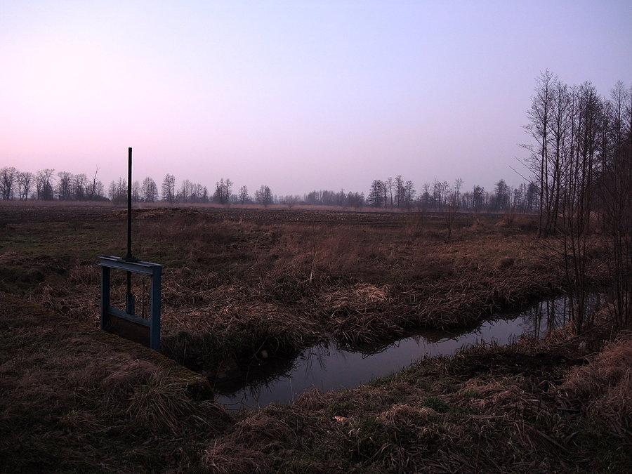 Kanały na łąkach nadnoteckich