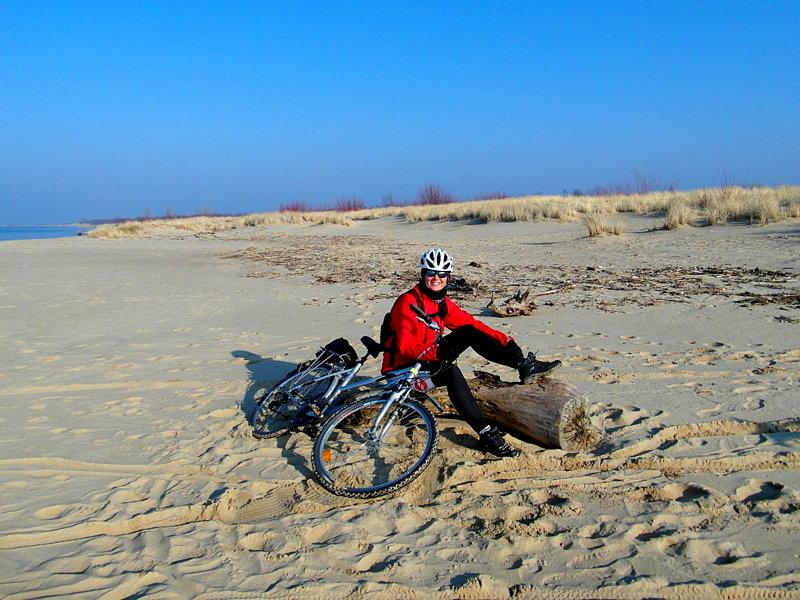 Ja na sobieszewskiej plaży