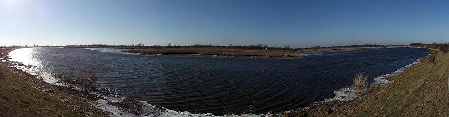 Kępa Rybacka-panorama Nogatu