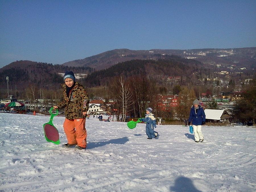 Rodzinnie na śniegu