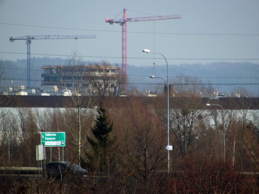 Zmiany w panoramie Elbląga-budowa wieżowca sądowego