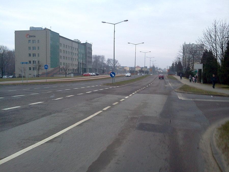 Jastrzębie, po lewej siedziba JSW