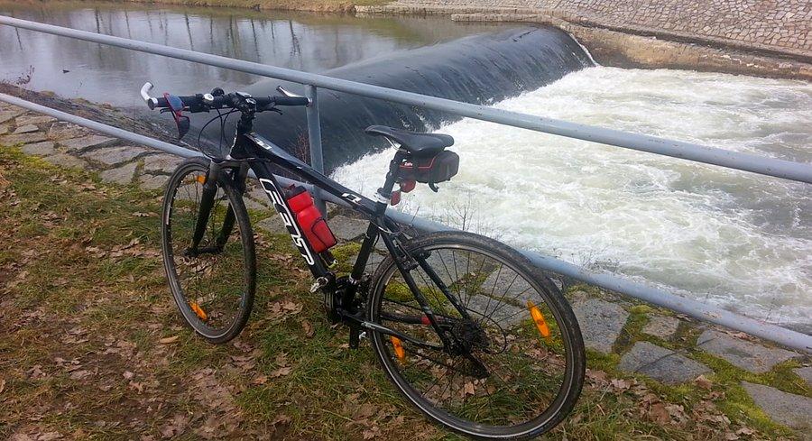 Chwila odpoczynku nad rzeką Opavą
